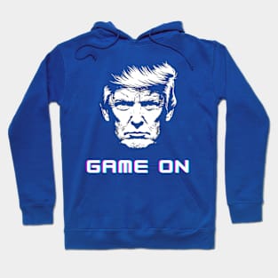 Black and white minimalist style - Trump 2024 -Game on Hoodie